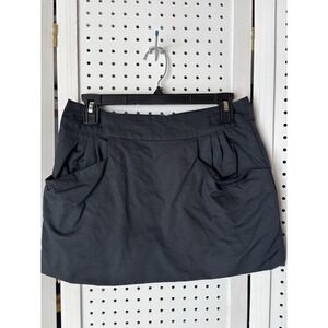 Max Rave Black Pocket Mini Skirt Juniors Size 5 Cotton Nylon